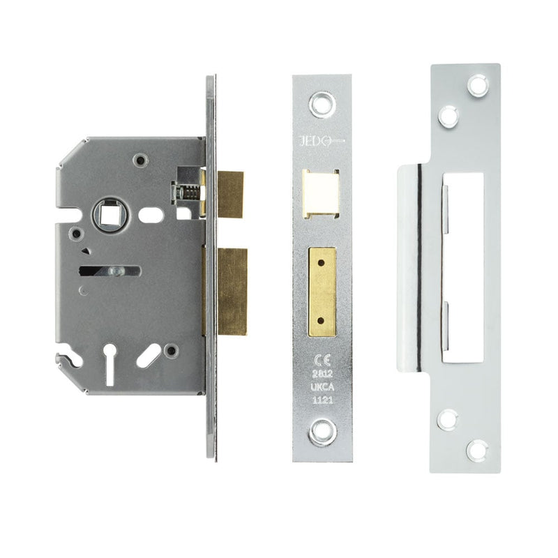 Jedo 3 Lever Sashlocks 65mm Polished Chrome - JL1090PC - Choice Handles