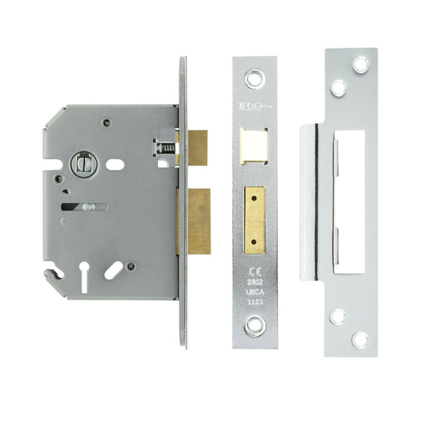 Jedo 3 Lever Sashlocks 76mm Polished Chrome - JL1091PC - Choice Handles