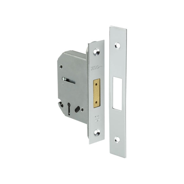 Jedo 3 Lever Deadlocks 65mm Polished Chrome - JL1092PC - Choice Handles