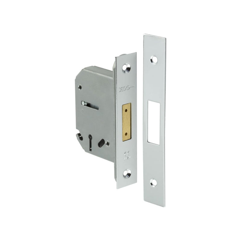 Jedo 3 Lever Deadlocks 65mm Polished Chrome - JL1092PC - Choice Handles