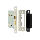 Frelan - Jedo Kontrax Bathroom locks with Square Forend & Radiused Strike Plate 65mm - Nickel Plated - JL450NP - Choice Handles