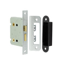 Frelan - Jedo Kontrax Bathroom locks with Square Forend & Radiused Strike Plate 65mm - Satin Nickel - JL450SN - Choice Handles