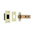 Frelan - Jedo Double Sprung Tubular Latches 78mm  - Polished Brass/Satin Chrome - JL6666S-80 - Choice Handles
