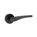 Frelan - Twirl Door Handle On Rose   - Matt Black - JMB504 - Choice Handles