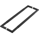 Frelan - Nero 425x19mm Mitred Knurled Pull Handles, Back To Back Fixing - Matt Black - JMB9 (Pair) - Choice Handles