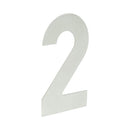 150mm Numerals SSS Finish 150mm Satin Stainless Steel No. 2 - JNSS-2