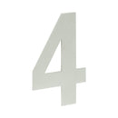 150mm Numerals SSS Finish 150mm Satin Stainless Steel No. 4 - JNSS-4