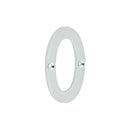 75mm Polished Chrome 0 Screw Fix Numeral - JNUM0PC - Choice Handles