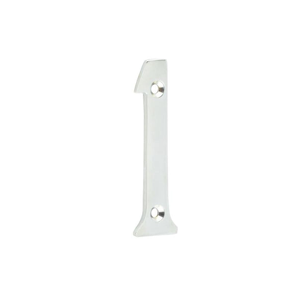 75mm Polished Chrome 1 Screw Fix Numeral - JNUM1PC - Choice Handles