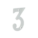 75mm Polished Chrome 3 Screw Fix Numeral - JNUM3PC - Choice Handles