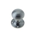 Frelan - Reeded Mortice Door Knob  - Satin Chrome - JR6MSC - Choice Handles