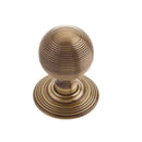 Frelan - Reeded Mortice Door Knob  - Antique Brass - JR8MAB - Choice Handles