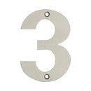 Frelan - 100mm Numerals 100mm No. 3 - Satin Stainless Steel - JSS-3 - Choice Handles
