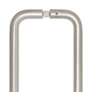Frelan - D Shaped 22mm Pull Handles 425mm Back to Back Fixing, G304 - Satin Stainless Steel - JSS123C - Choice Handles