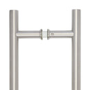 Frelan - Guardsman 25mm Pull Handles 1000mm x 900mm, Back To Back Fixing  - Satin Stainless Steel - JSS223D - Choice Handles
