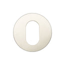 Frelan - Oval Profile Escutcheon 52mm x 8mm - Grade 201 , Satin Stainless Steel - JSS27 - Choice Handles