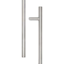 Frelan - Cranked Pull Handle 1200mm - Satin Stainless Steel - JSS519B - Choice Handles