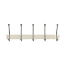 Frelan - Multi Coat Hook Units, 5 Hooks 450mm - Satin Stainless Steel - JSS801 - Choice Handles