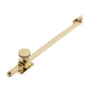 Frelan - Sliding Screw Down Window Stay (10") 250mm - Polished Brass - JV150PB - Choice Handles