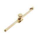 Frelan - Sliding Screw Down Window Stay (12") 350mm - Polished Brass - JV151PB - Choice Handles