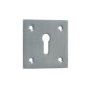 Frelan - Standard Profile Square Keyhole Escutcheon - Satin Chrome - JV153SC - Choice Handles