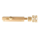 Frelan - Surface Bolt 150mm - Satin Brass - JV168SB - Choice Handles