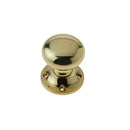 Frelan - Mushroom Rim Door Knob - Polished Brass - JV176APB - Choice Handles