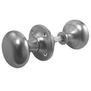Frelan - Mushroom Rim Door Knob - Satin Chrome - JV176ASC - Choice Handles