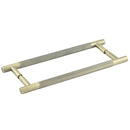 Bari Pull Handles 300mm Antique Brass Back to Back - JV1800ABB2B - Choice Handles