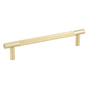 Bari Pull Handles 300mm Satin Brass Face Fix - JV1800SBFF - Choice Handles