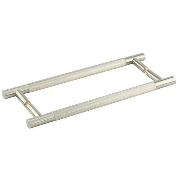 Bari Pull Handles 300mm Satin Nickel Back to Back - JV1800SNB2B - Choice Handles