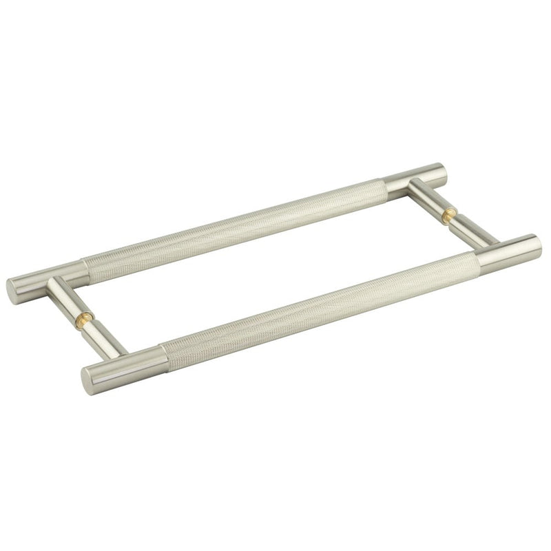 Bari Pull Handles 300mm Satin Nickel Back to Back - JV1800SNB2B - Choice Handles