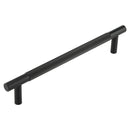 Venice Linear Knurled 300x19mm Black Pull Handle Face Fix - JV1803MBFF - Choice Handles