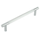 Venice Linear Knurled 300x19mm Polished Chrome Pull Handle Face Fix - JV1803PCFF - Choice Handles