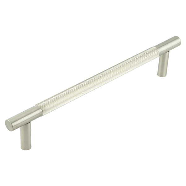 Venice Linear Knurled 300x19mm Satin Nickel Pull Handle - JV1803SN - Choice Handles