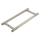 Venice Linear Knurled 300x19mm Satin Nickel Pull Handle Back to Back - JV1803SNB2B - Choice Handles