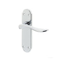 Henley Suite Door Handle on Latchplate Polished Chrome - JV191PC - Choice Handles