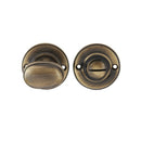 Frelan - Round Bathroom Turn & Release,  40mm Diameter - Antique Brass - JV2680AB - Choice Handles