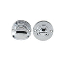 Frelan - Round Bathroom Turn & Release,  40mm Diameter - Polished Chrome - JV2680PC - Choice Handles