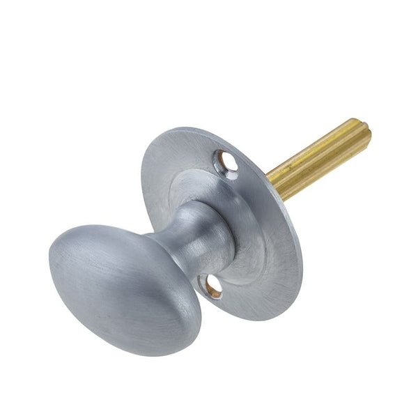 Jedo Turns for Mortice Rackbolts 50mm Satin Chrome - JV2715SC - Choice Handles