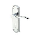 Frelan - Paris Door Handles On Backplate - Lever Lock - Polished Chrome - JV280PC - Choice Handles