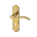Frelan - Paris Door Handles On Backplate - Lever Lock - PVD Brass - JV280PVD - Choice Handles