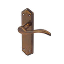 Frelan - Paris Door Handles On Backplate - Latch - Antique Bronze - JV281AB - Choice Handles