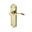 Frelan - Paris Door Handles On Backplate - Latch - PVD Brass - JV281PVD - Choice Handles