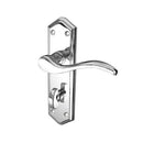 Frelan - Paris Door Handles On Backplate - Bathroom - Polished Chrome - JV283PC - Choice Handles