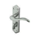 Frelan - Paris Door Handles On Backplate - Bathroom - Satin Chrome - JV283SC - Choice Handles