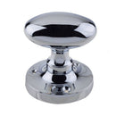Frelan - Oval Mortice Door Knob  - Polished Chrome - JV34BPC - Choice Handles