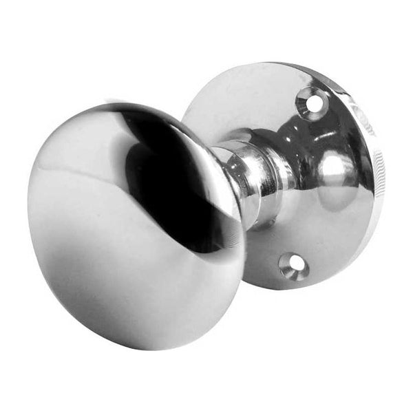 Frelan - Mushroom Mortice Door Knob  - Satin Chrome - JV35BSC