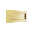 Frelan - Letterplate 254mm x 100mm - Polished Brass - JV36LPB - Choice Handles