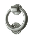 Frelan - Ring Door Knocker, 105mm Diameter - Satin Chrome - JV37SC - Choice Handles